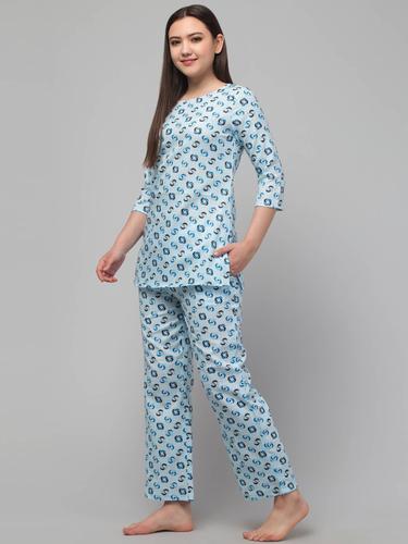 Comfortable Co-Ord Set For Women (Blue)