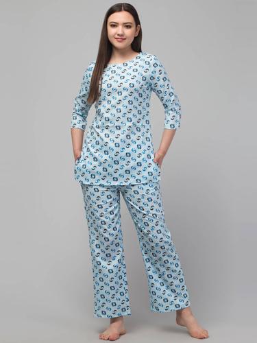 Comfortable Co-Ord Set For Women (Blue)