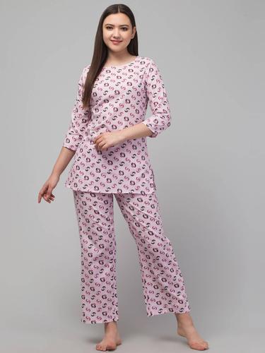 Comfortable Co-Ord Set For Women (Pink)