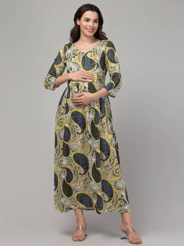 Maternity Feeding Gathered Dress For Women. (Kerry)